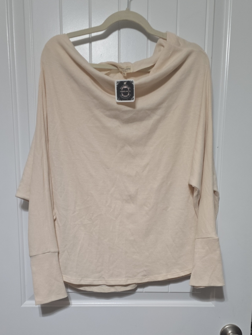 Sweet Love Cream Waffle Knit Pullover
